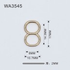 808-WA3545,東莞8mm 合金8字扣生產廠家,廣東生產廠商 - 