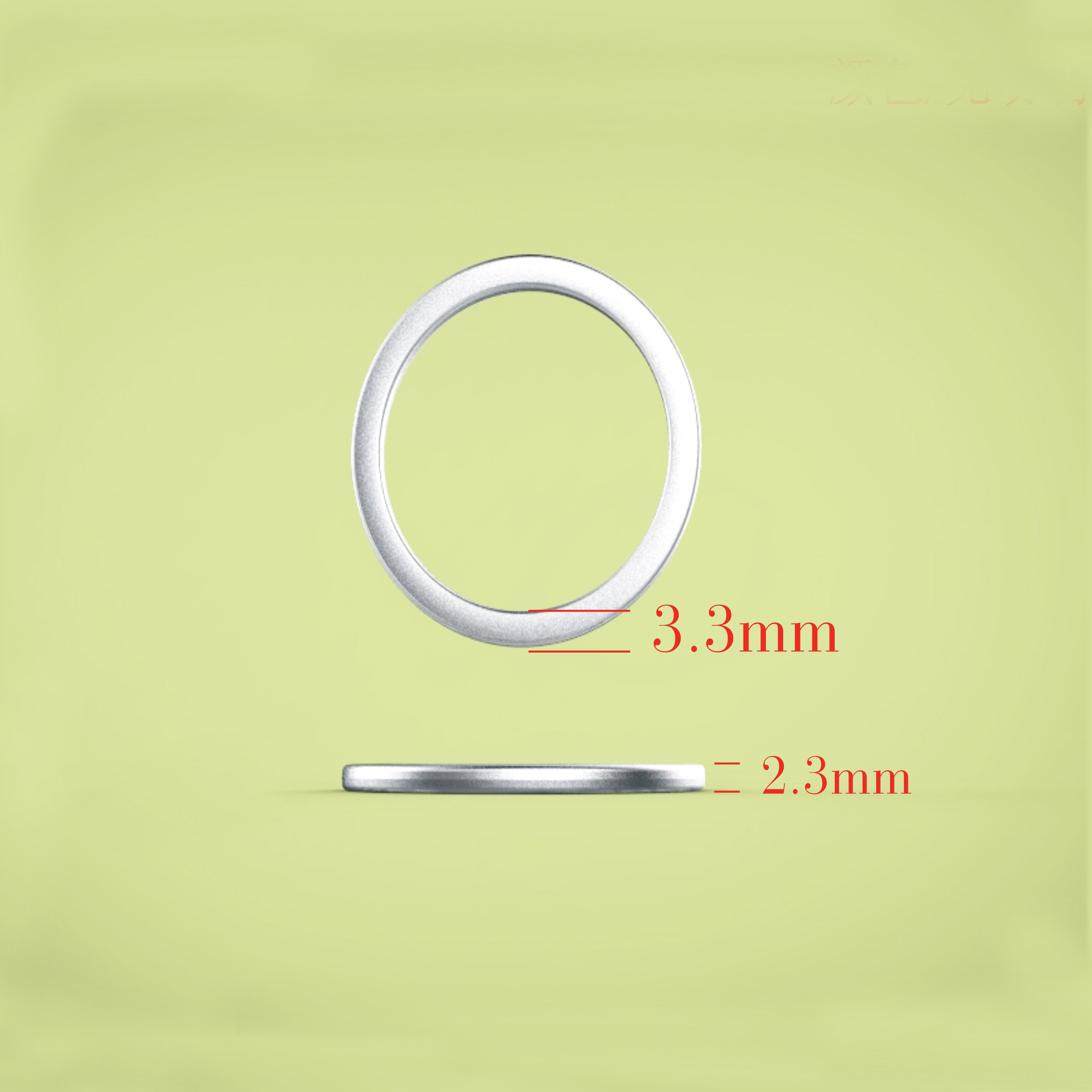 30*36.5*2.3mm  Alloy O Ring Buckle