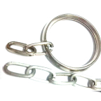 WG114925.3*2.03MM Inner Iron key ring &12.7*6.5MM oval ring(4CM)