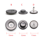 S392B150-3Germany Snap Button-Bottom 3 Parts