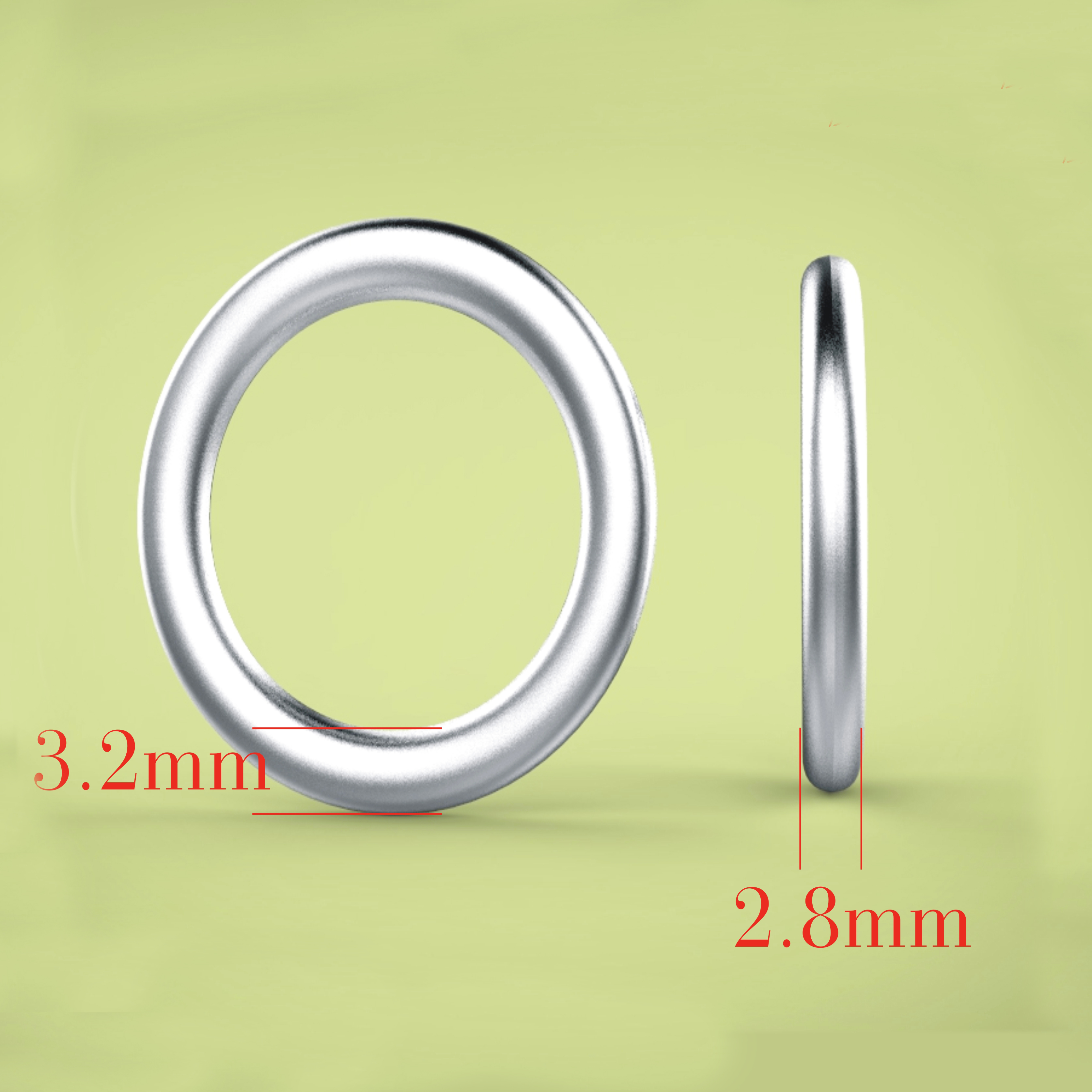 17.7*24.1*2.8mm  Alloy O Ring Buckle