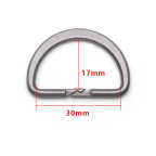 WA511530mm Inner Size Alloy D ring with Cutting