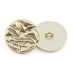 WA667718mm Alloy Water Shape UnFlat Sew On Shank Button