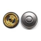 WH4029,東莞19MM銅面不銹鋼底膠芯工字鈕配9*8.5*2.8mm螺絲釘生產廠家,廣東生產廠商 - 19MM銅面不銹鋼底膠芯工字鈕面